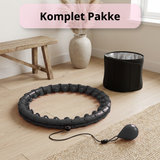 Komplet Pakke med sort Northoop hulahopring, vægtkugle og svedbælte